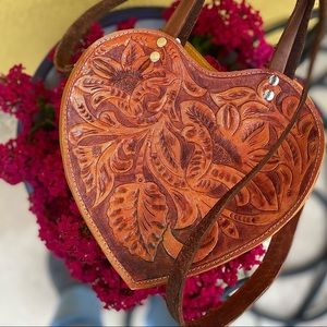 Heart Tooled Purse